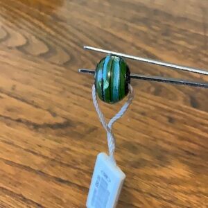 Persona Green and Blue Bead with Silver Detail